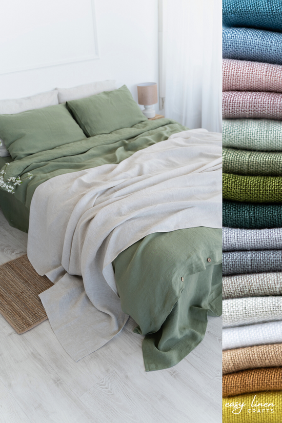 Linen Bedspread in various colors