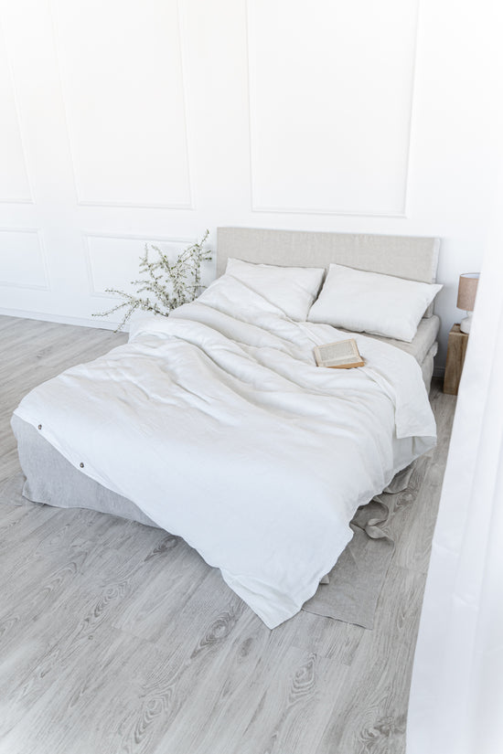 Linen Bedding Set: Duvet Cover + 2 Linen Pillowcases