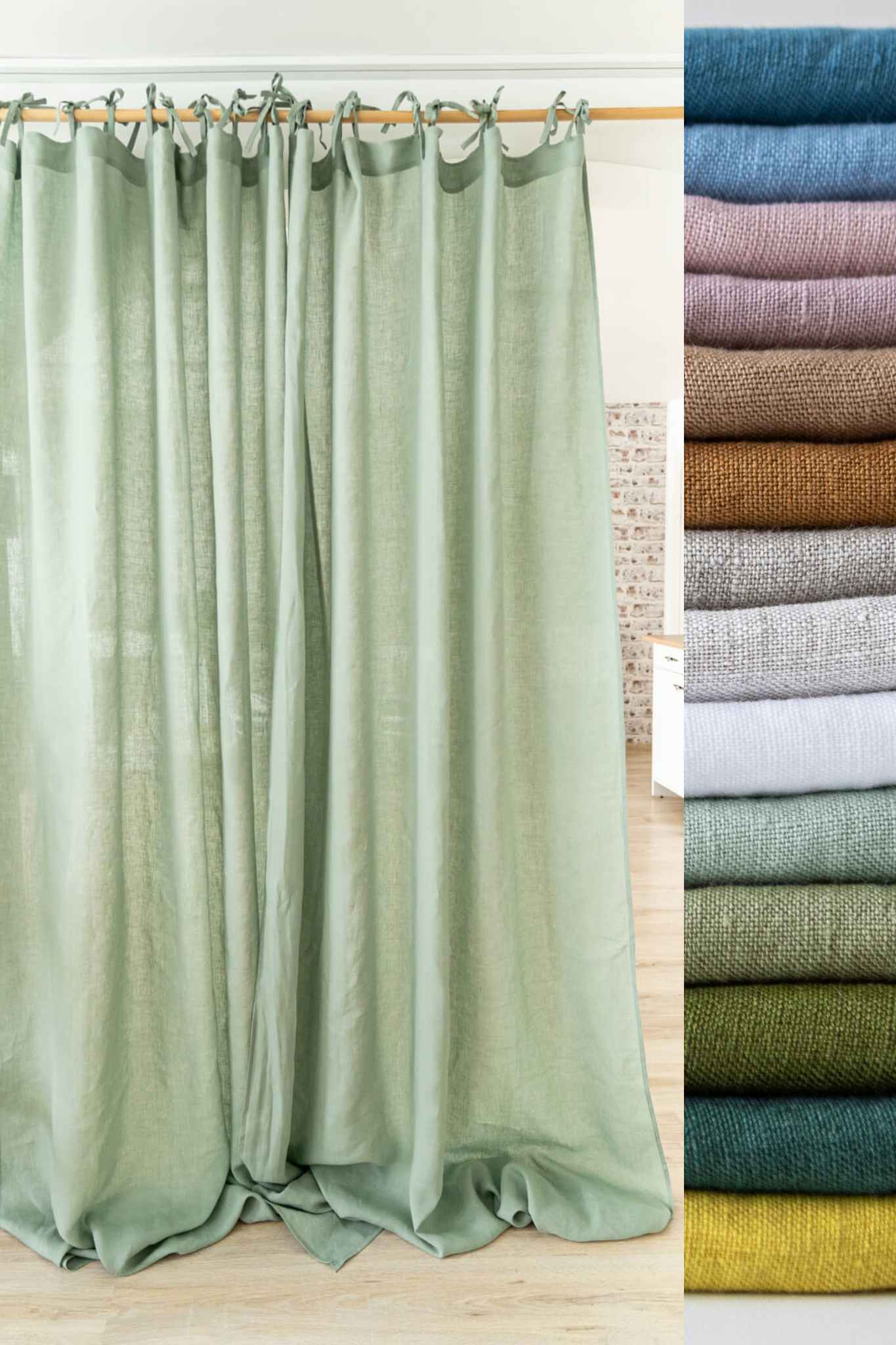 SEMI SHEER LINEN CURTAINS - Easy Linen Crafts