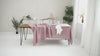 Dusty Rose linen tablecloth