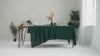 Emerald Green linen tablecloth