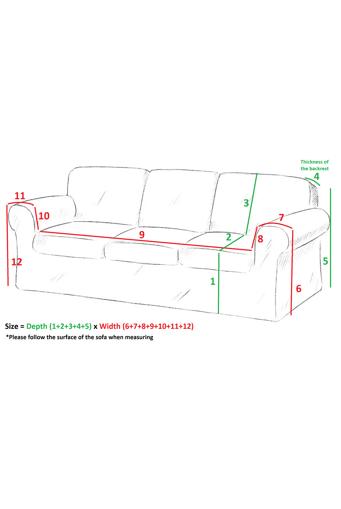 Off White color linen couch cover