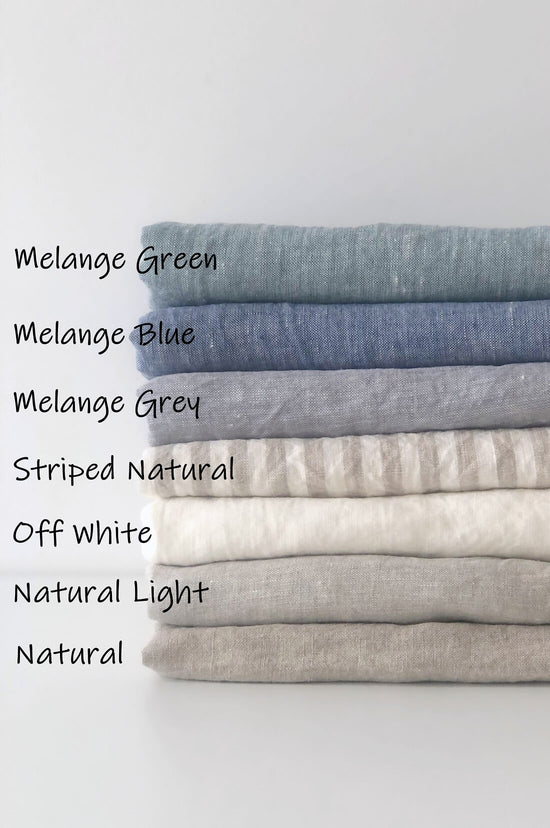 Linen flat sheet in Natural color