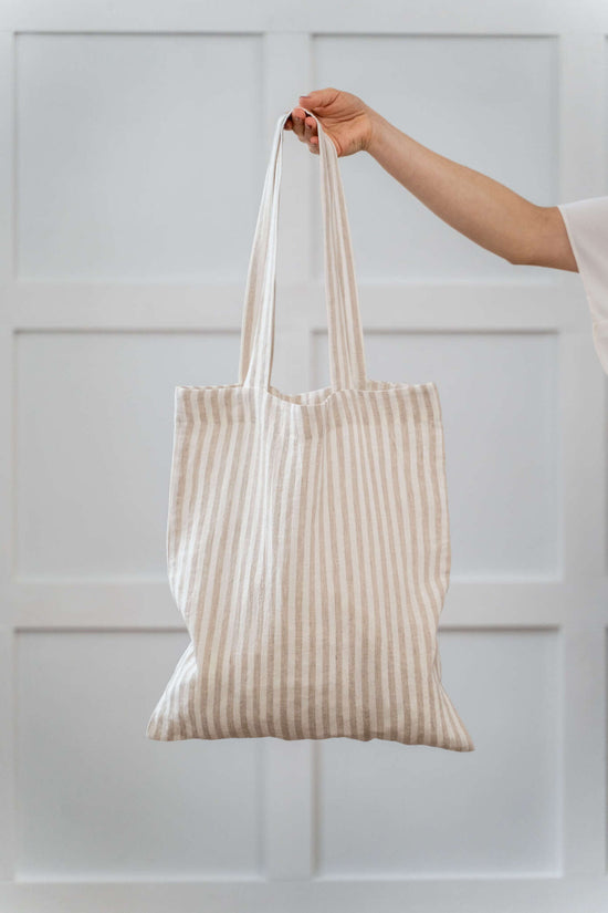 Linen tote bag