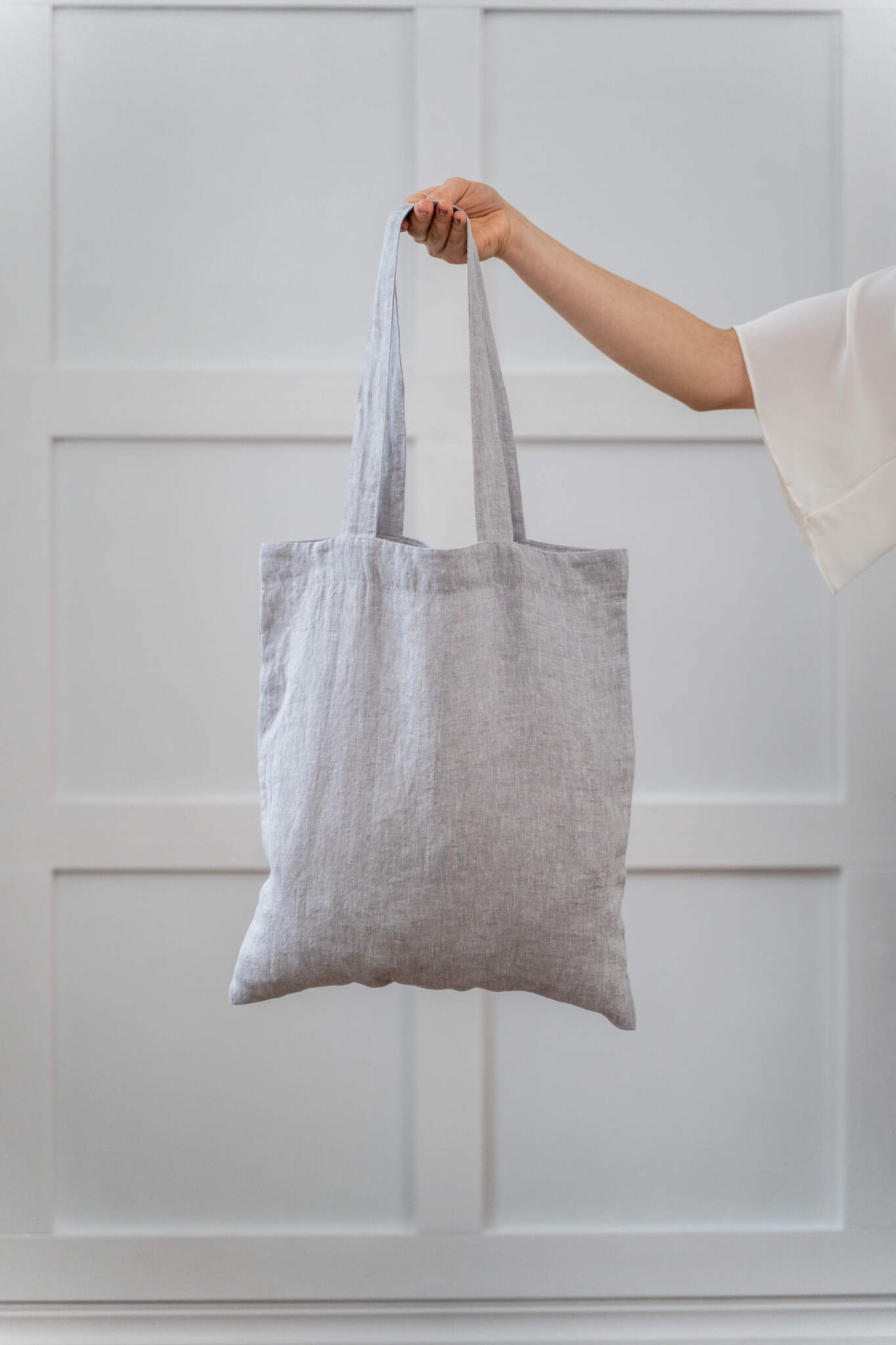 Linen tote bag