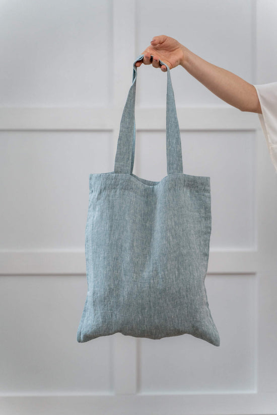 Linen tote bag